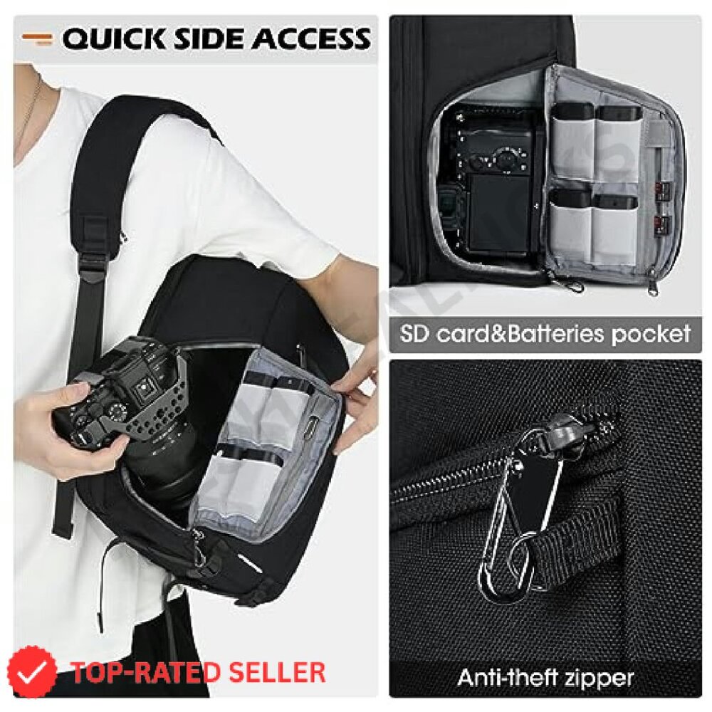 Professional Camera Backpack Waterproof Dslr Lapt… - image 5